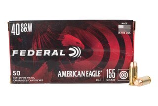Federal American Eagle 40 S&amp;W 155gr Full Metal Jacket Ammo - Box of 50